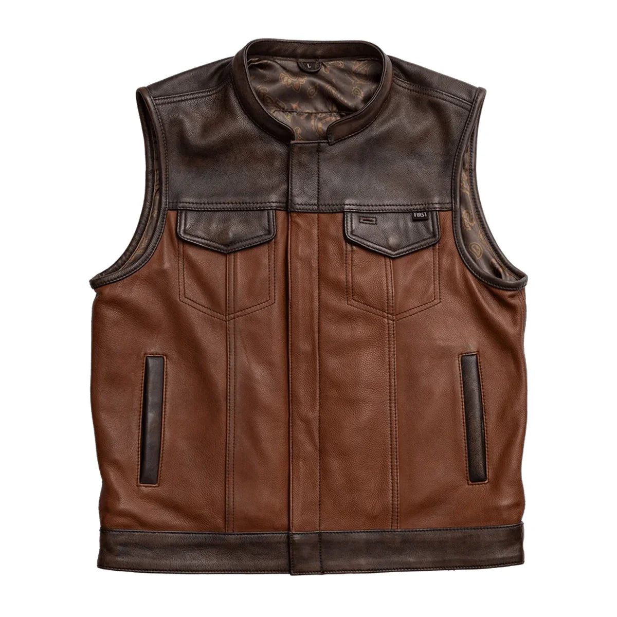 Gunner Men's Leather Motorcycle Vest (Limited Edition)