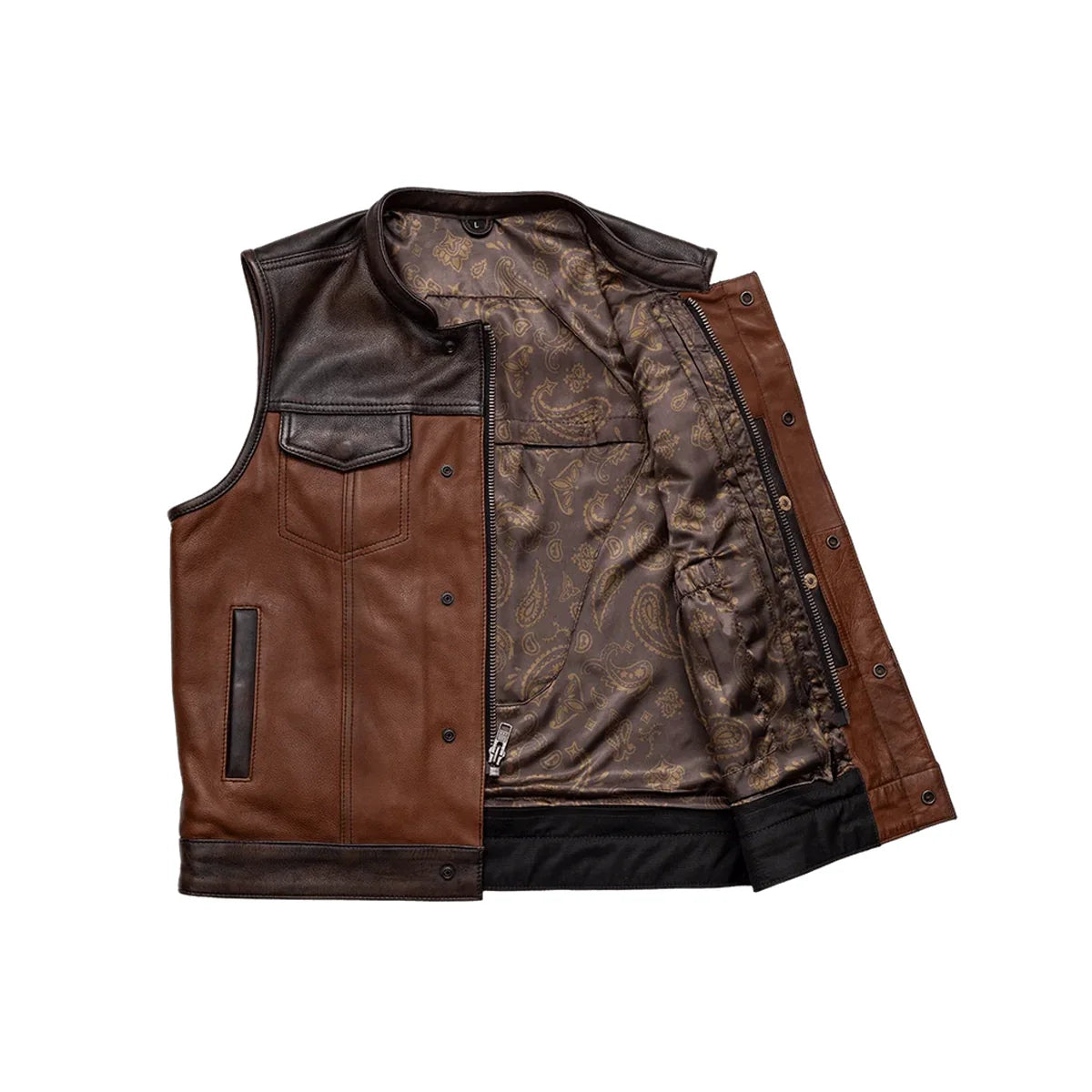 Gunner Men's Leather Motorcycle Vest (Limited Edition)