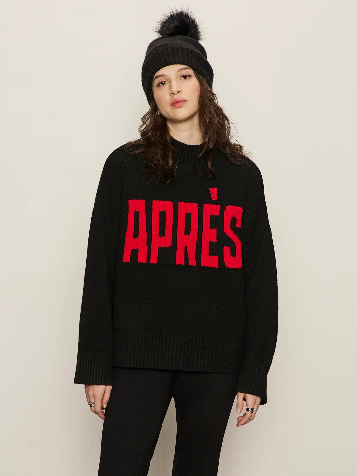 Sanctuary Apres Intarsia Hi Mock F Logo