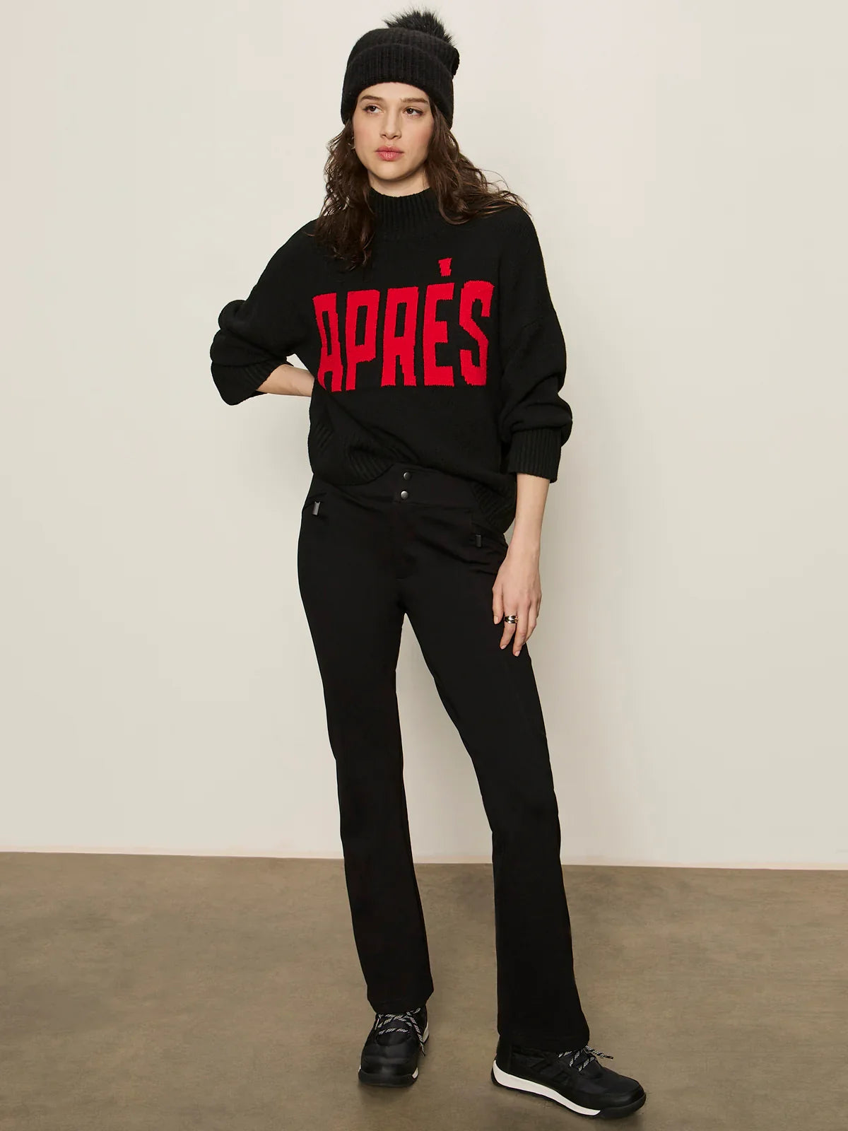 Sanctuary Apres Intarsia Hi Mock F Logo