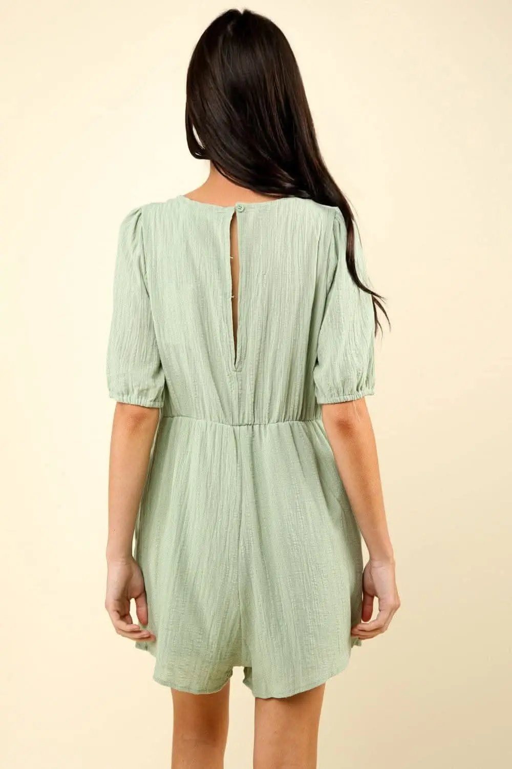 Trendsi Lace Romper Women's Casual Cute Pockets Jumpsuit