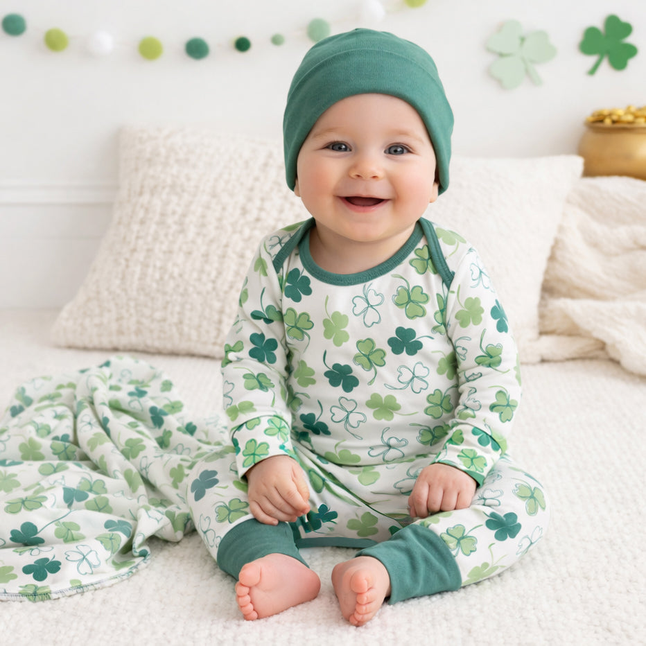 Shamrock Bamboo Baby Romper – Soft & Eco-Friendly