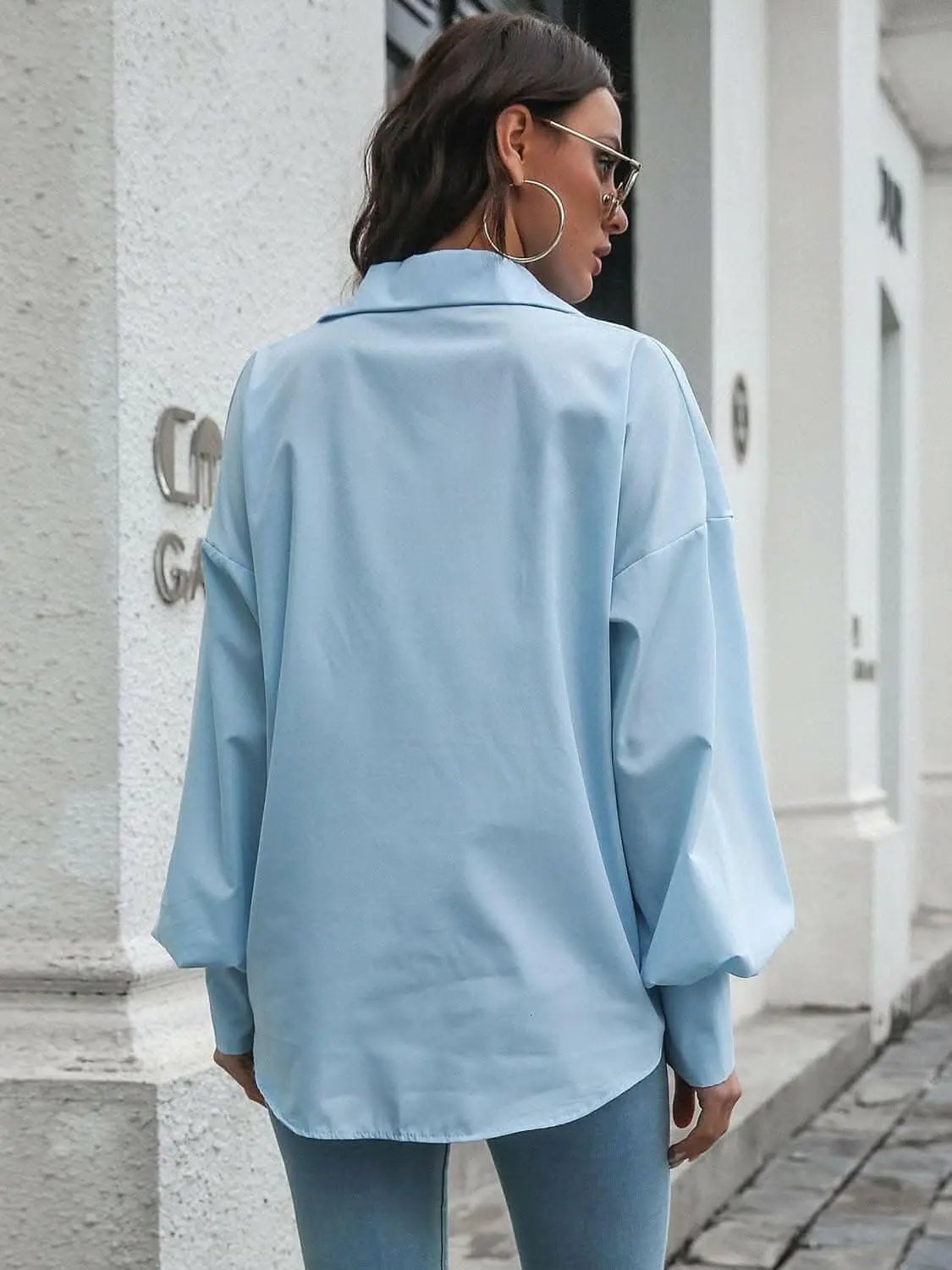 Trendsi just arrived - Chic Lantern Sleeve Shirt