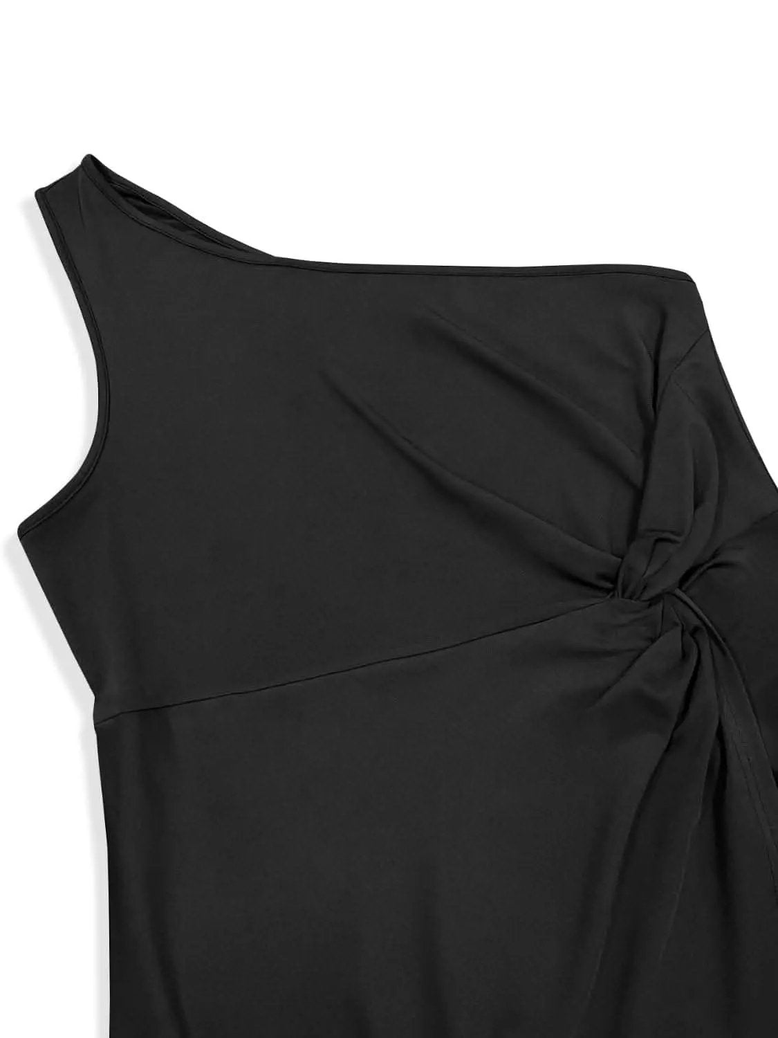 Trendsi Plus Size Dress Women's Party One-Shoulder Twisted Chic Dress