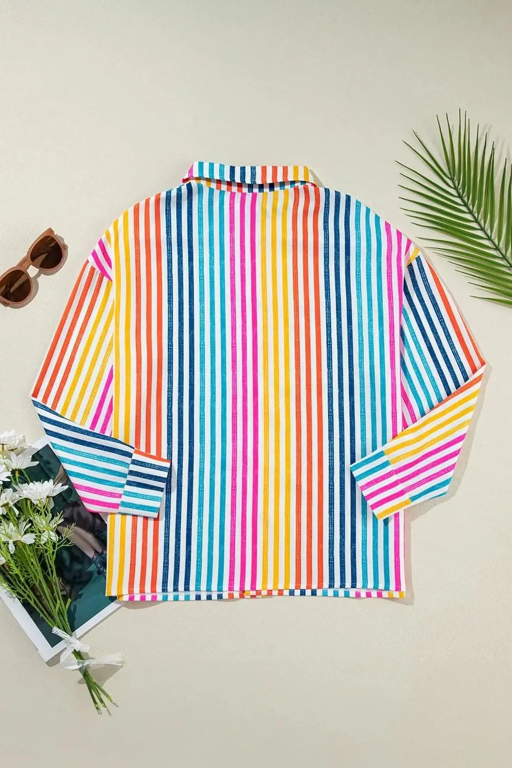 Trendsi Chic Striped Long Sleeve Shirt
