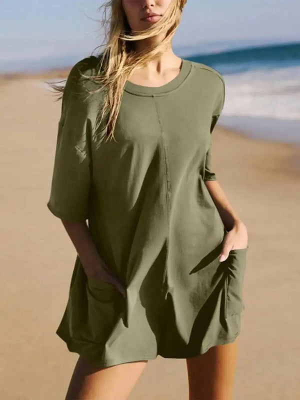 Trendsi just arrived - Chic backless romper with pockets