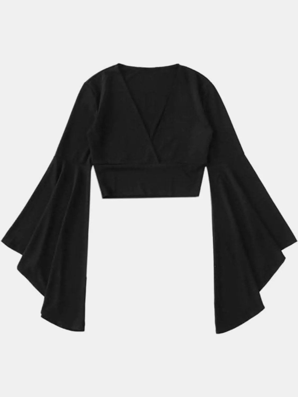 Trendsi just arrived - Chic bell sleeve crop blouse