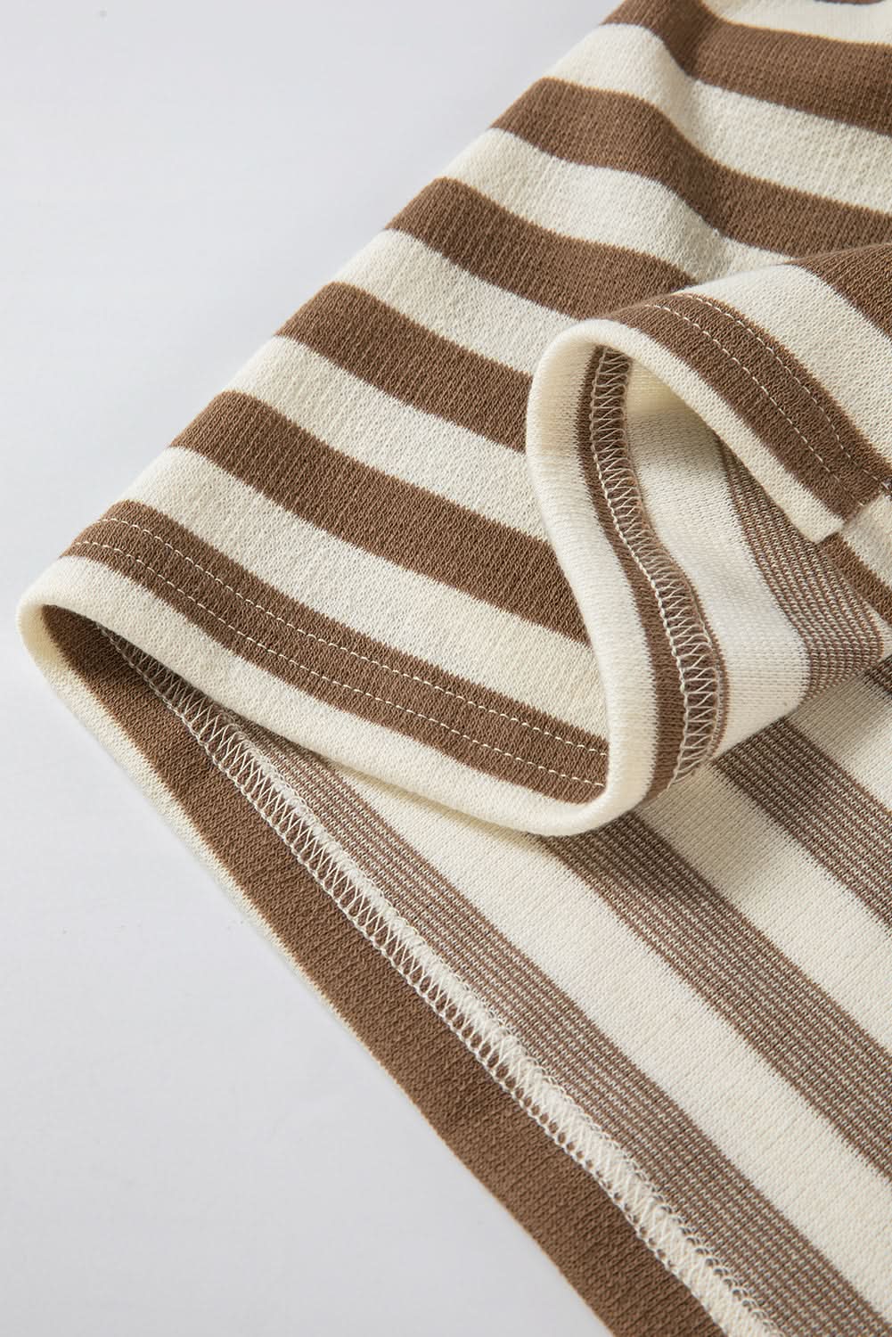 Love Salve Brown Striped Plus Size Women's Hoodie Casual Winter Top Soft & Stylish