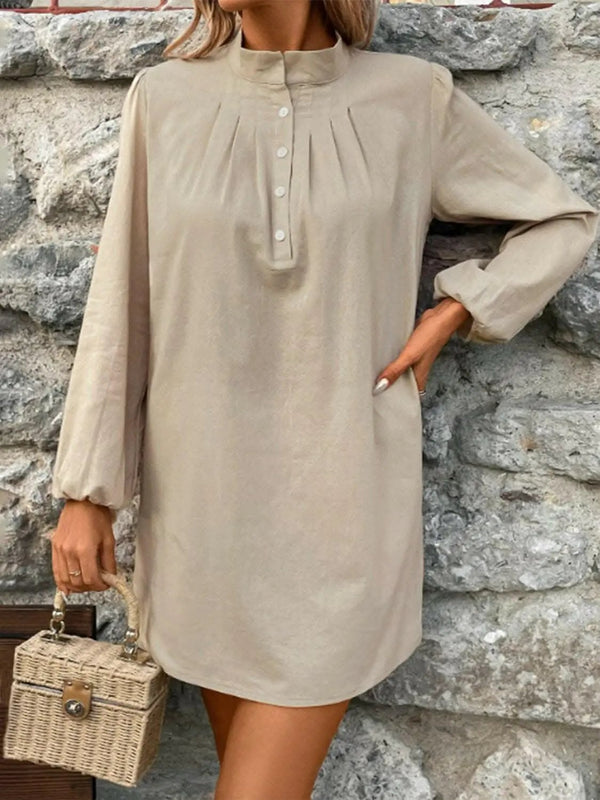 Trendsi Cotton Mini Dress Women's Chic Sheer Detail Fashion Dress