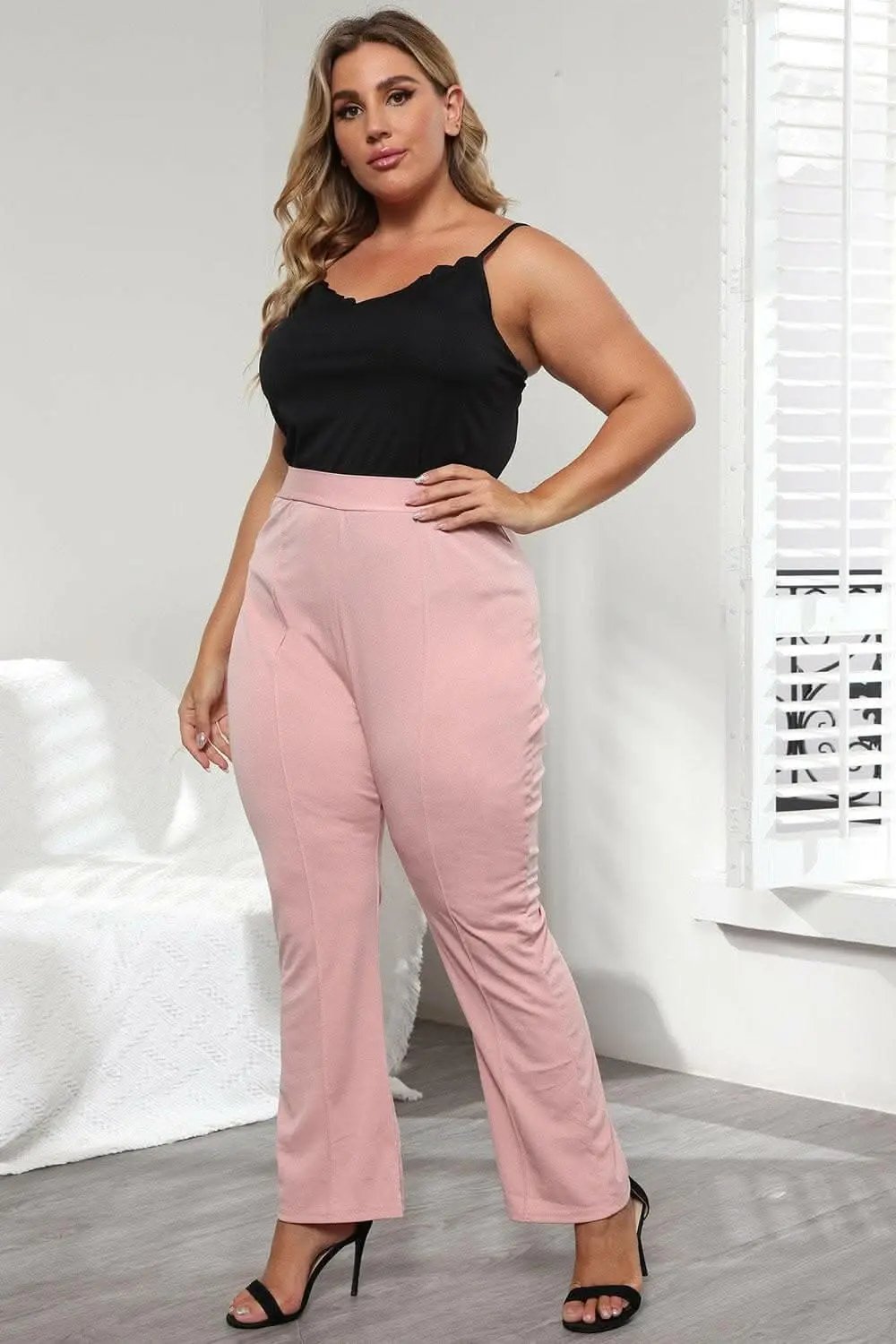 Trendsi plus - Chic curvy trousers in solid colors