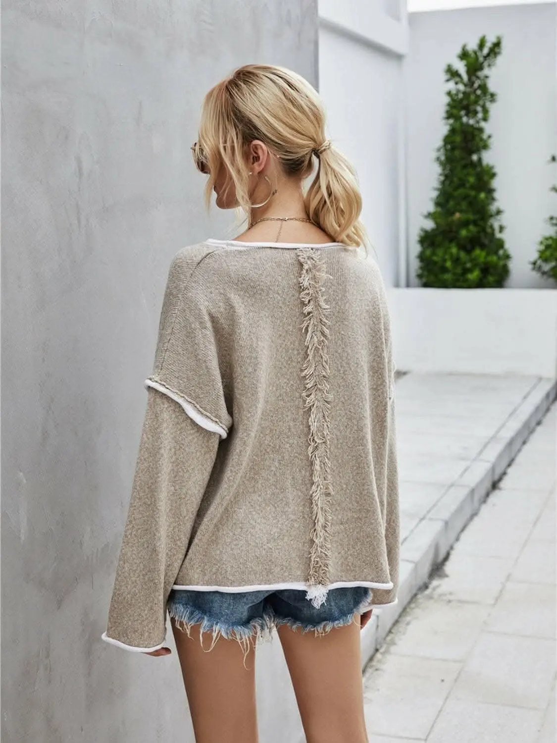 Trendsi Chic dropped shoulder sweater