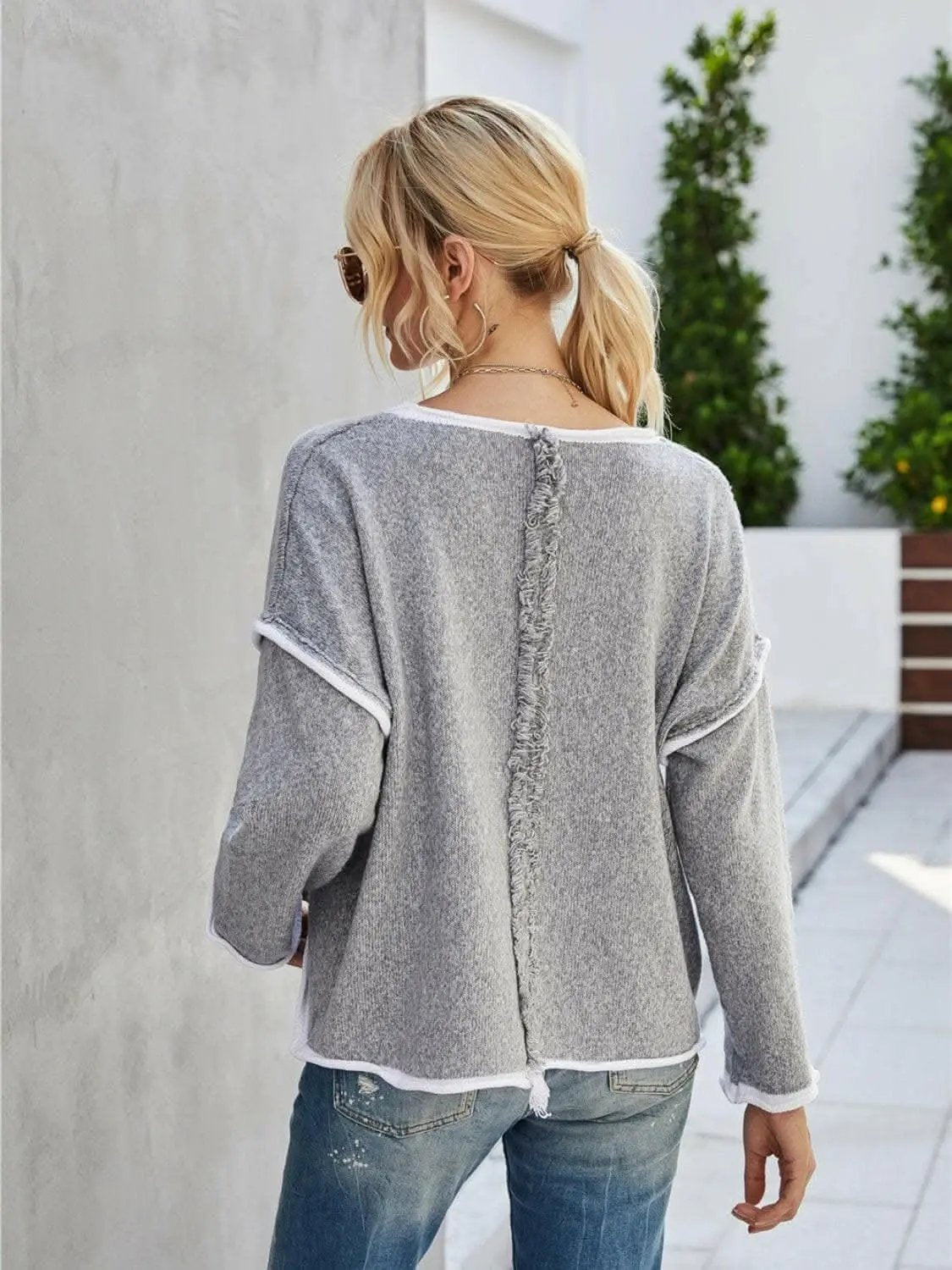 Trendsi Chic dropped shoulder sweater