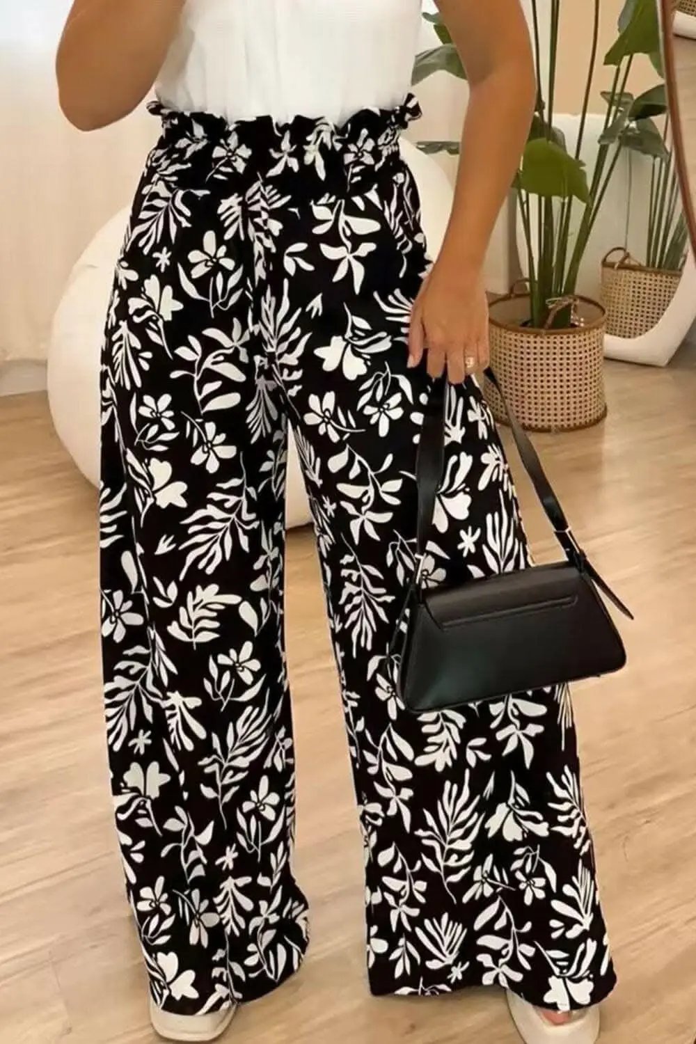 Trendsi just arrived - Chic high waist patterned trousers