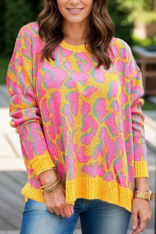 Trendsi Chic knit sweater with round neck