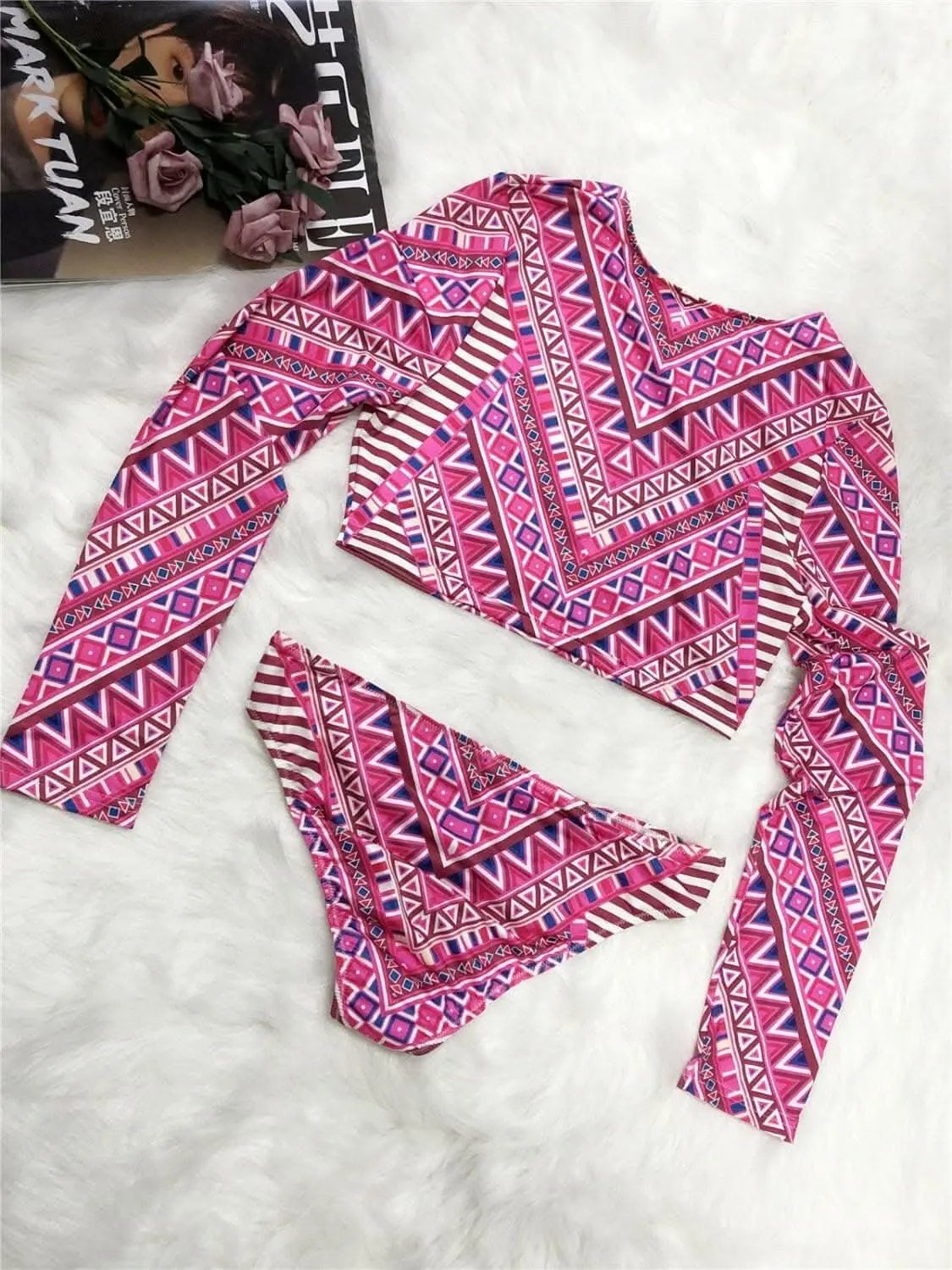 Trendsi swimwear - Chic long sleeve swim set