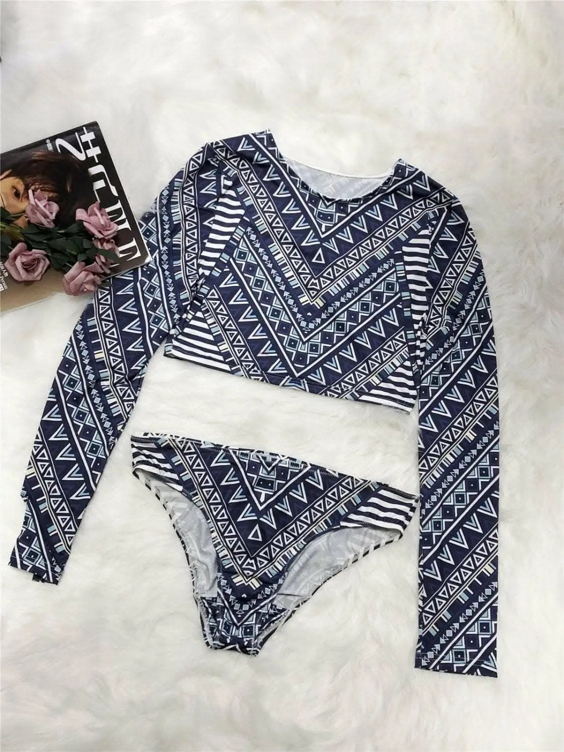 Trendsi swimwear - Chic long sleeve swim set