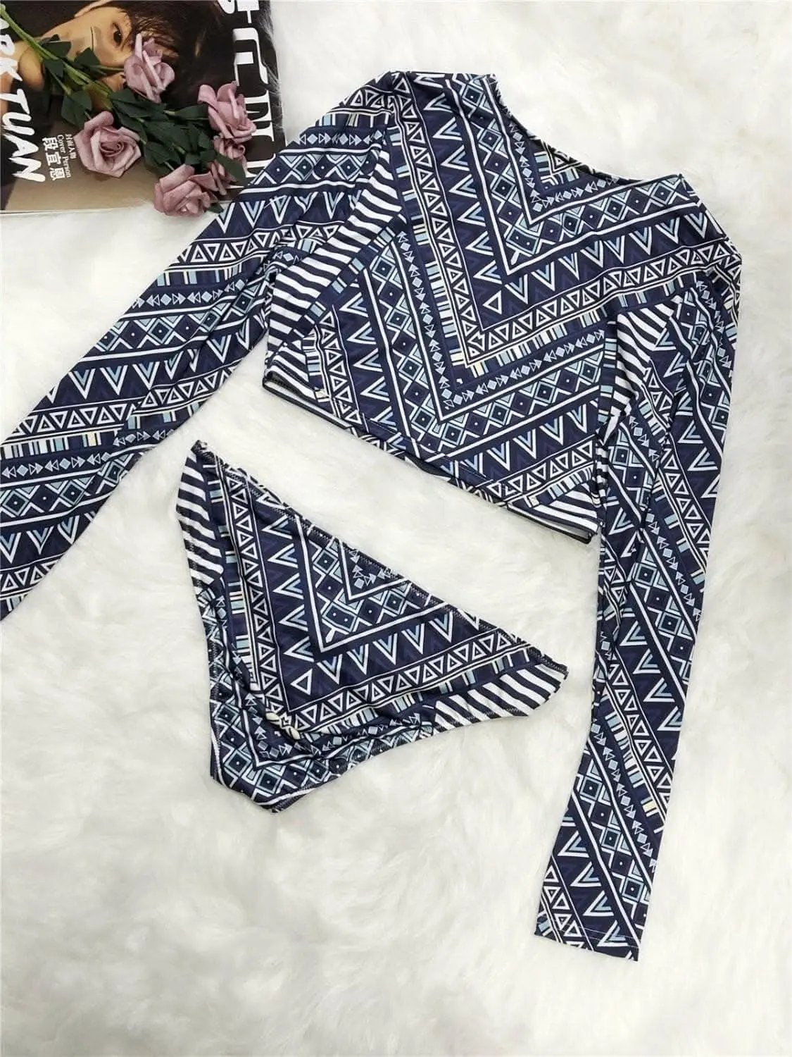 Trendsi swimwear - Chic long sleeve swim set