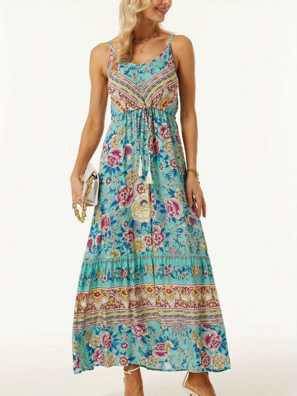 Trendsi Printed Midi Dress Women's Fashion Casual Chic Style