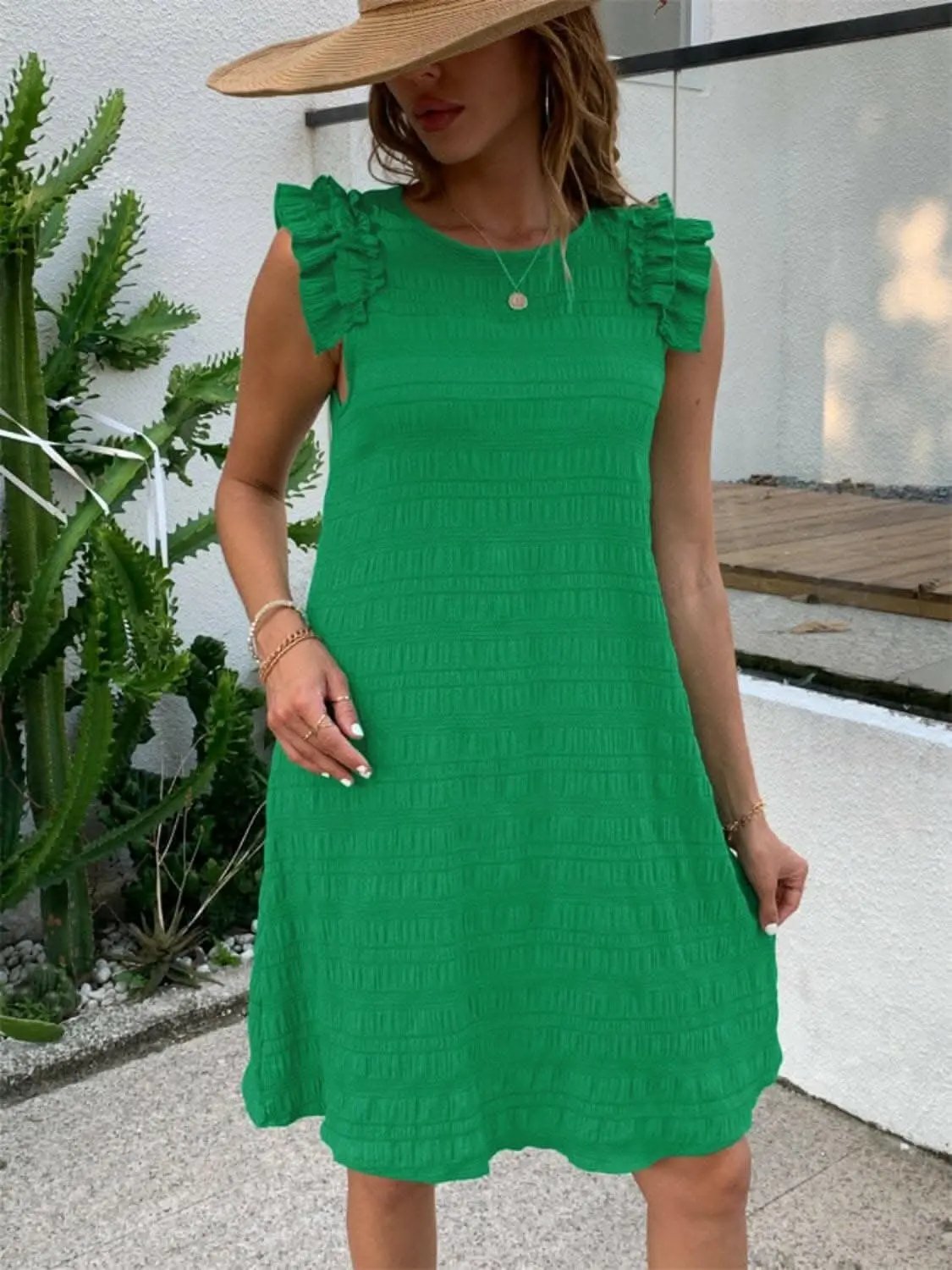 Trendsi just arrived - Chic ruffled sleeveless dress