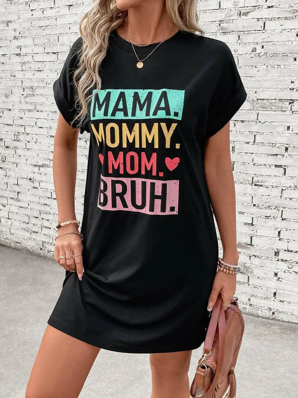 Trendsi Chic sheer graphic mini dress