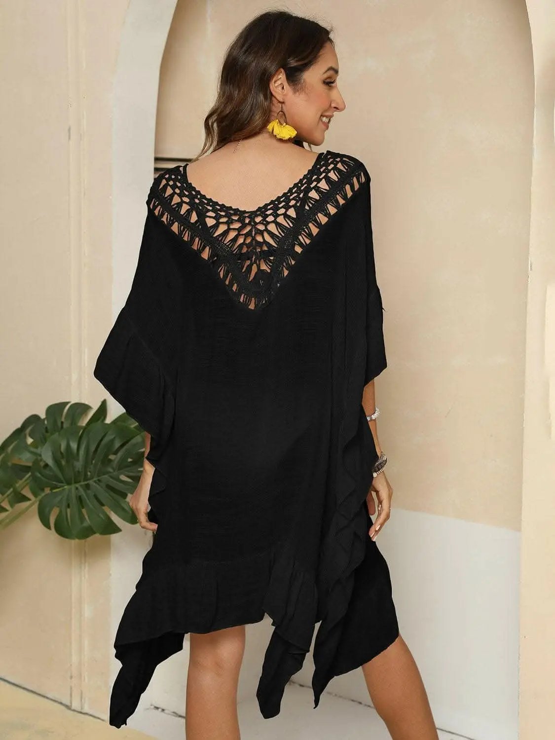 Trendsi just arrived - Chic sheer ruffled beach cover-up