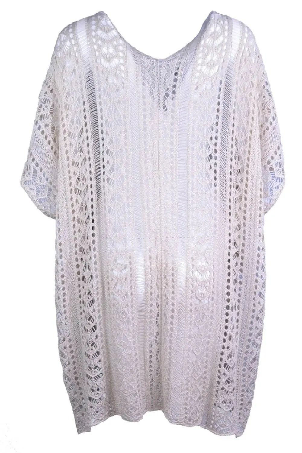 Swimwear Cover-up - Sheer V-Neck Tassels - Chic