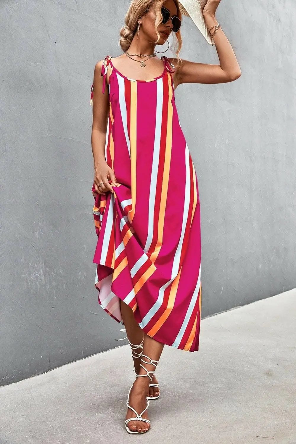 Trendsi just arrived - Chic sleeveless striped dress