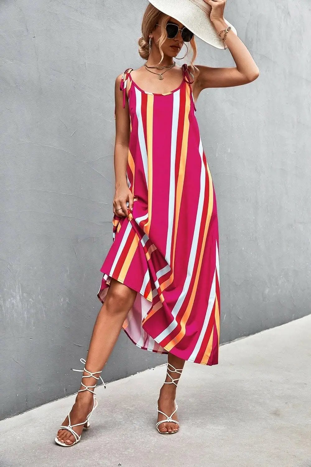 Trendsi just arrived - Chic sleeveless striped dress