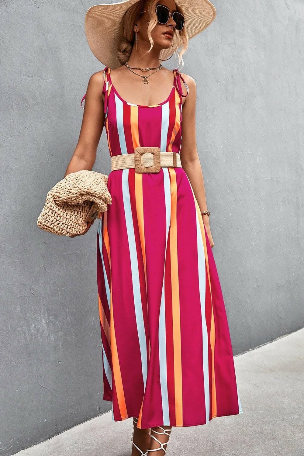 Trendsi just arrived - Chic sleeveless striped dress