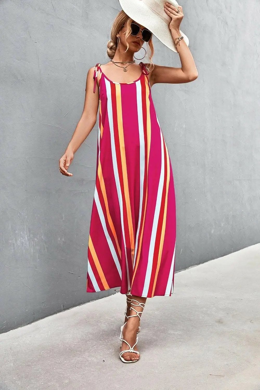 Trendsi just arrived - Chic sleeveless striped dress