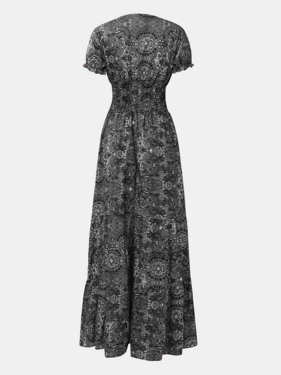 Trendsi Chic smocked v-neck dress