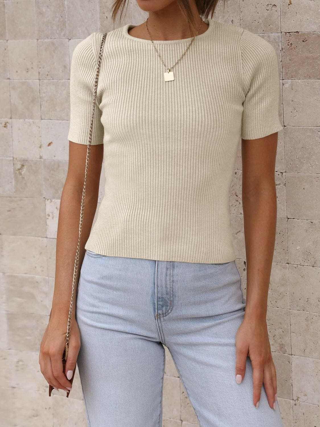 Trendsi just arrived - Chic stretchy short sleeve top