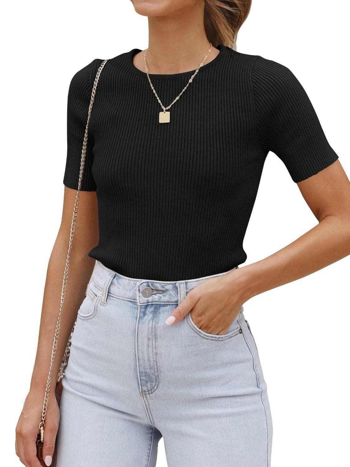 Trendsi just arrived - Chic stretchy short sleeve top