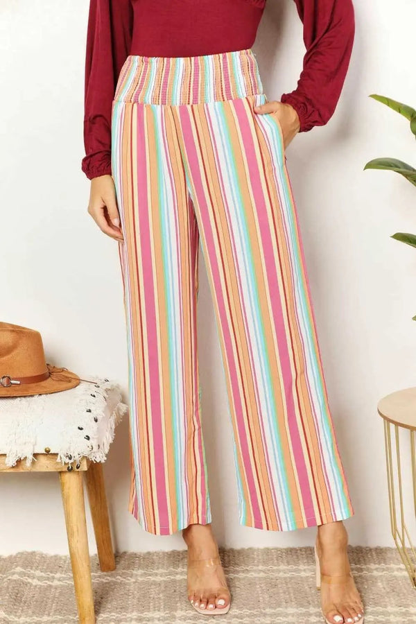 Trendsi TIKTOK - Chic striped pants with pockets