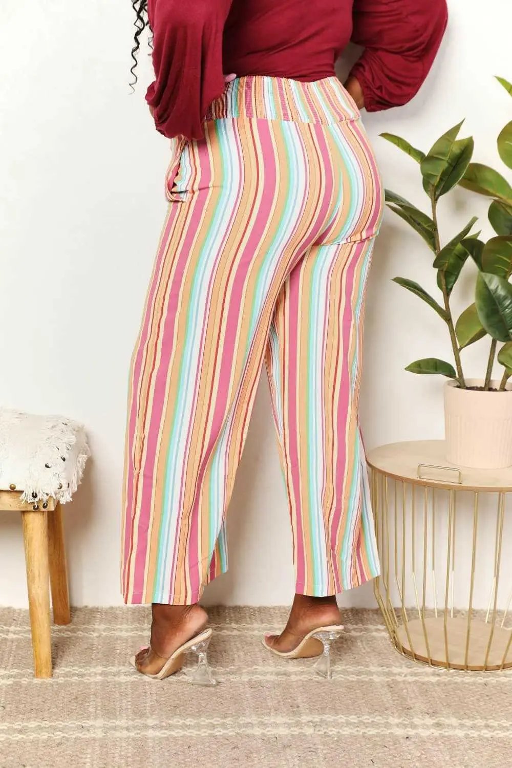 Trendsi TIKTOK - Chic striped pants with pockets