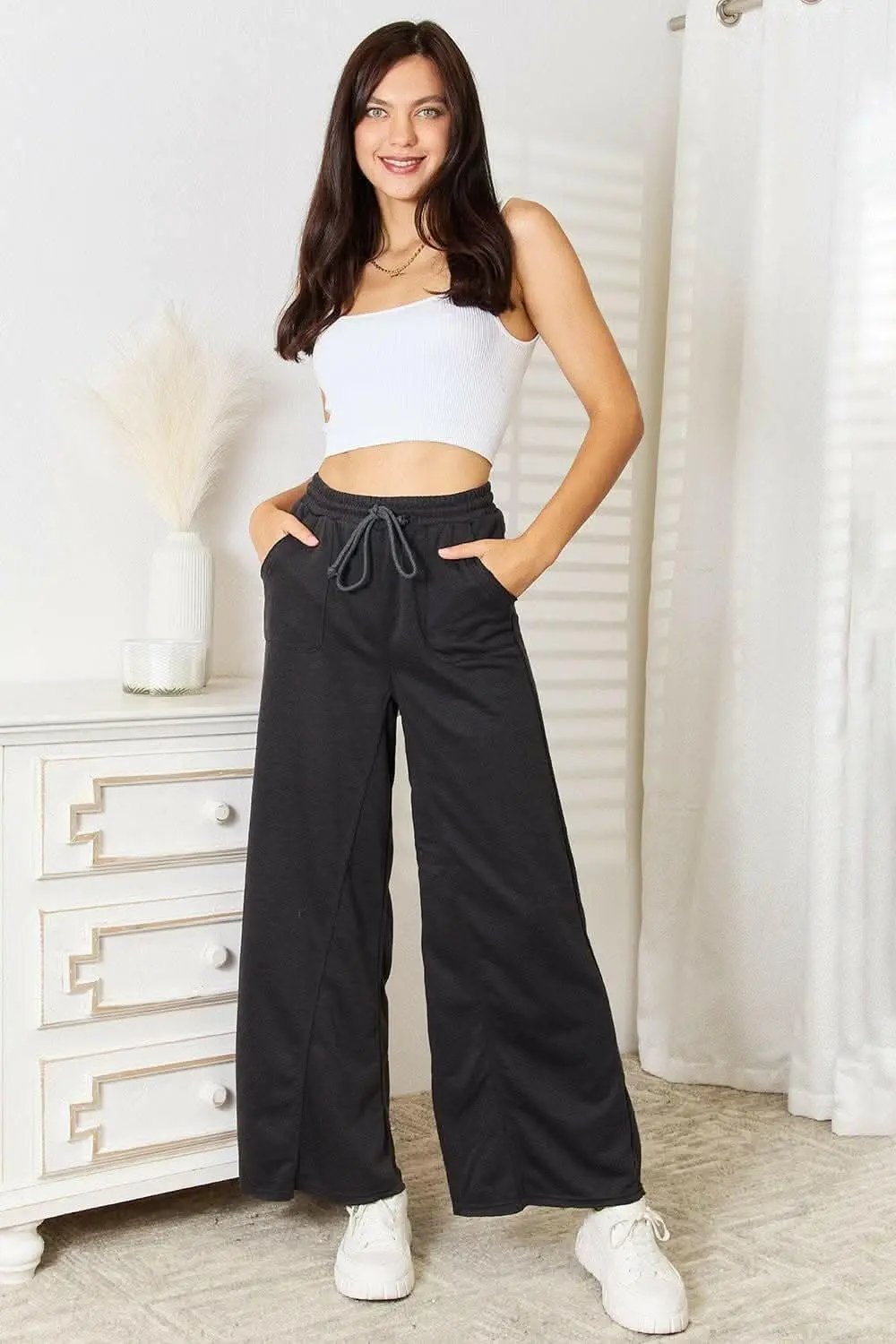 Trendsi TIKTOK - Chic wide-leg trousers with pockets