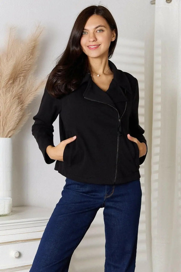 Trendsi TIKTOK - Chic zip-up jacket with pockets