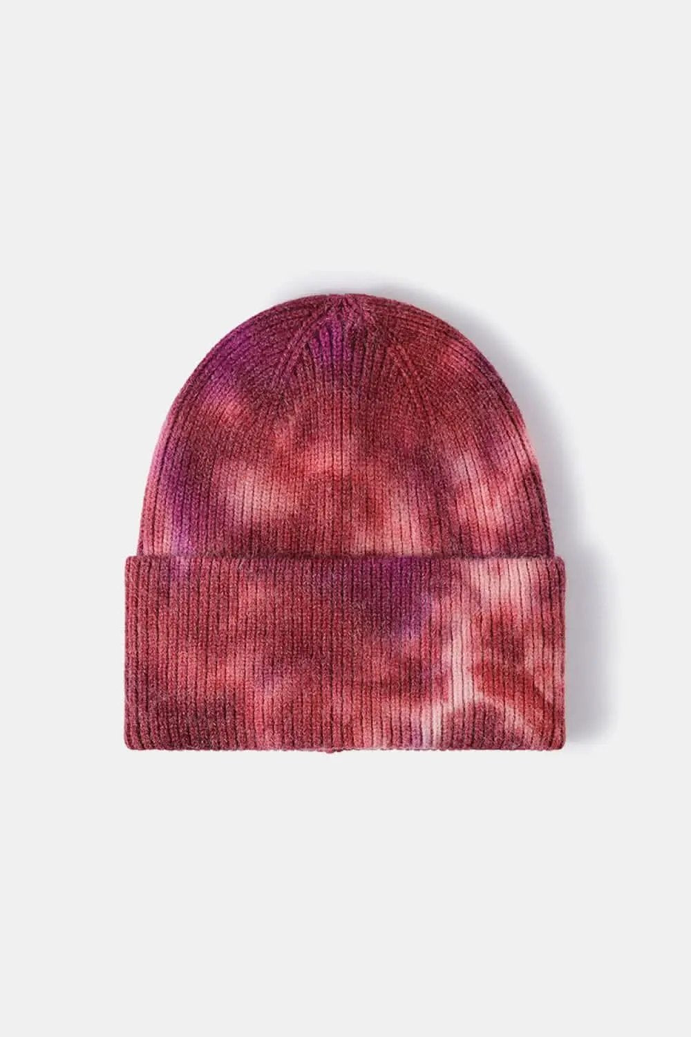 Beanie Hat - Colorful Tie-Dye - Knit