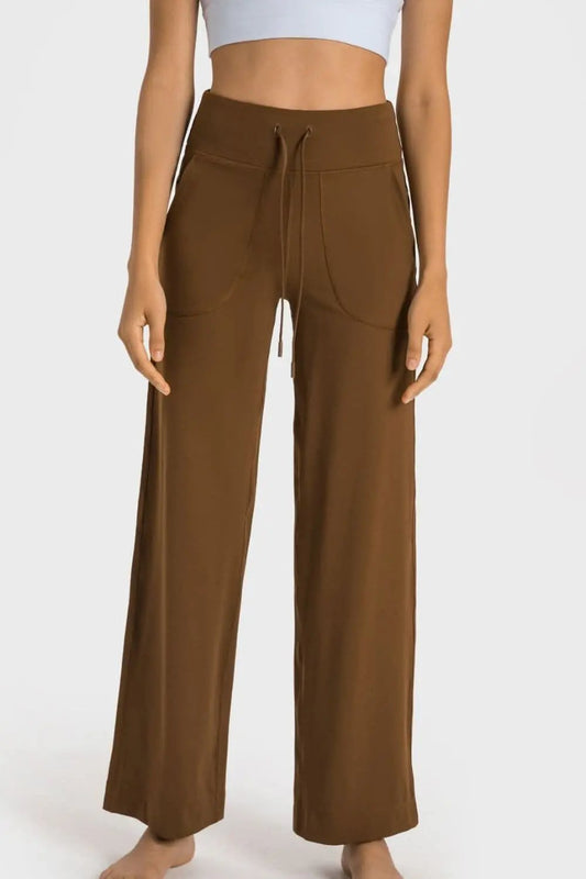 Trendsi Comfort-fit wide leg pants with pockets