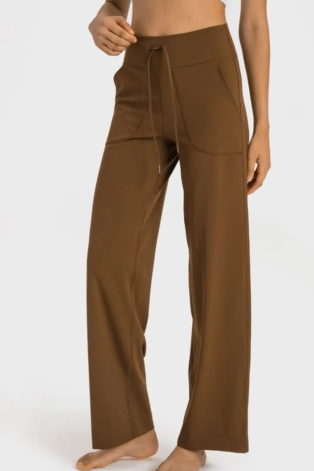Trendsi Comfort-fit wide leg pants with pockets