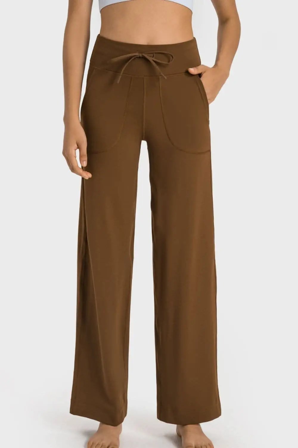 Trendsi Comfort-fit wide leg pants with pockets