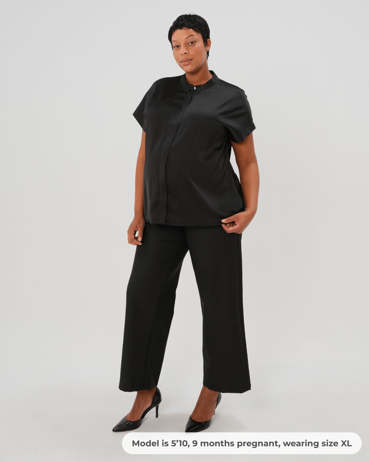Nathalie Wide Leg Maternity Trouser (Regular & Petite)
