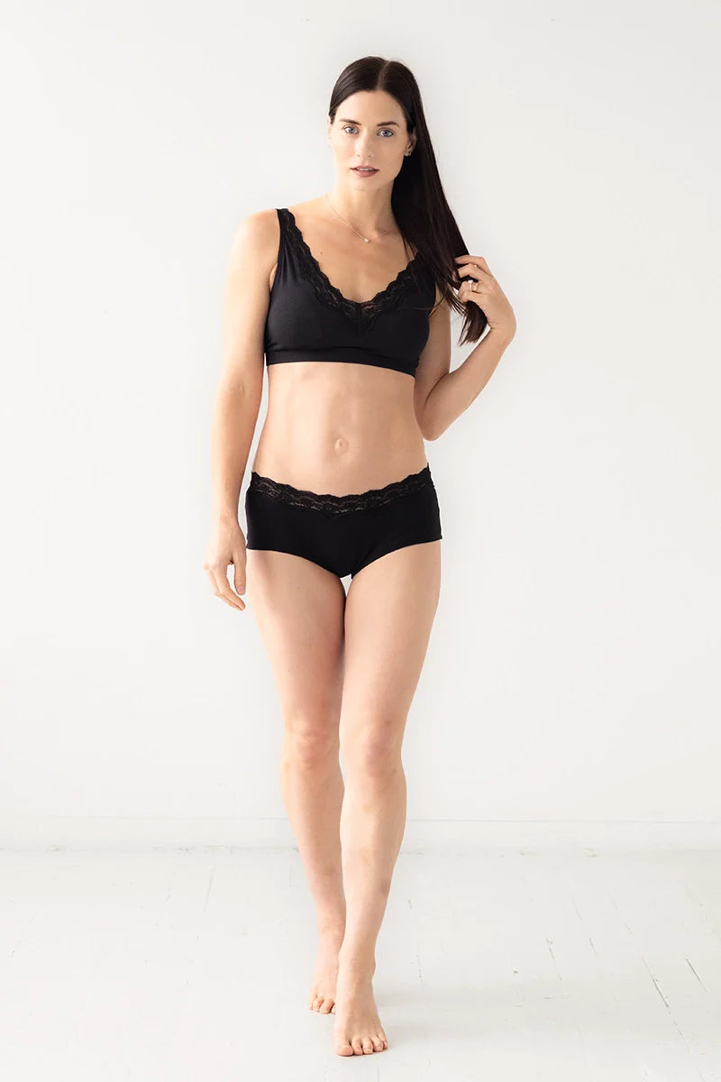 Salua Bikini Panty with Lace Edge