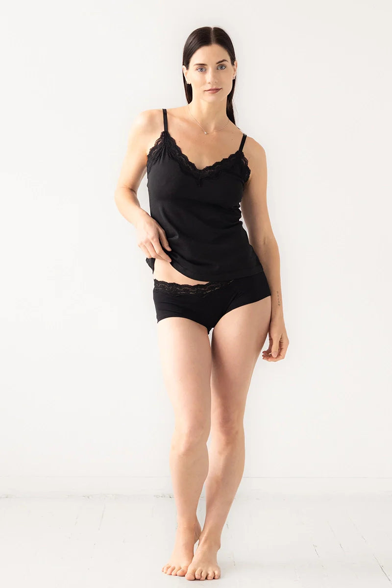 Salua Bikini Panty with Lace Edge