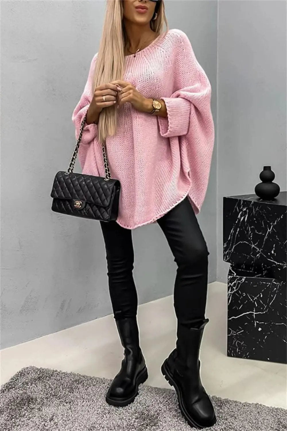 Trendsi Cozy Batwing Sleeve Sweater