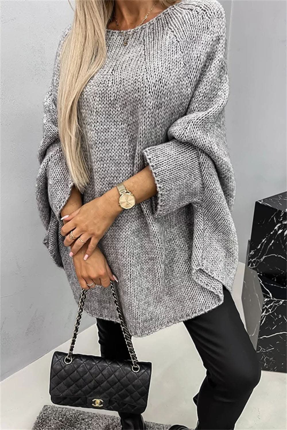 Trendsi Cozy Batwing Sleeve Sweater