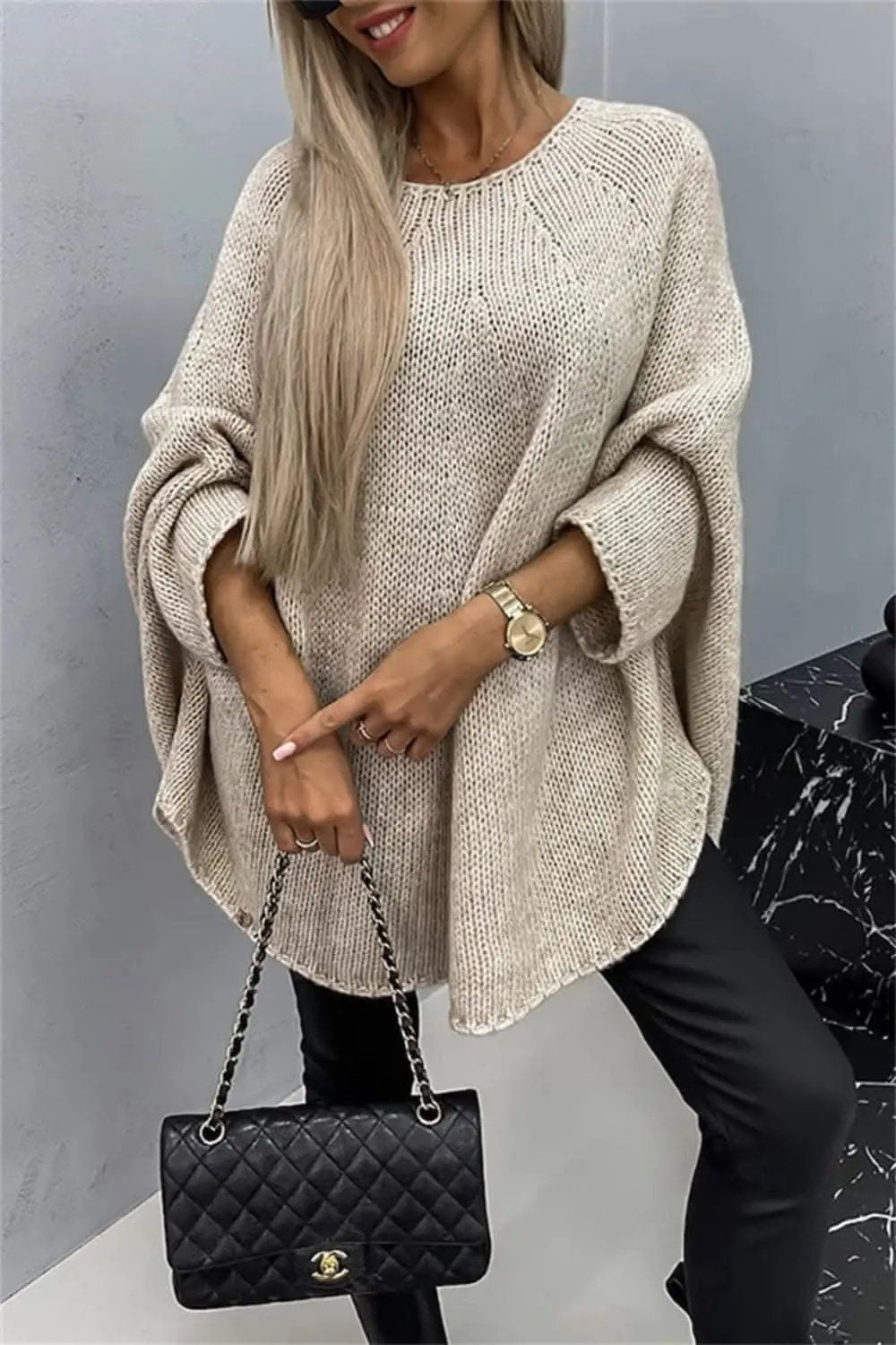 Trendsi Cozy Batwing Sleeve Sweater
