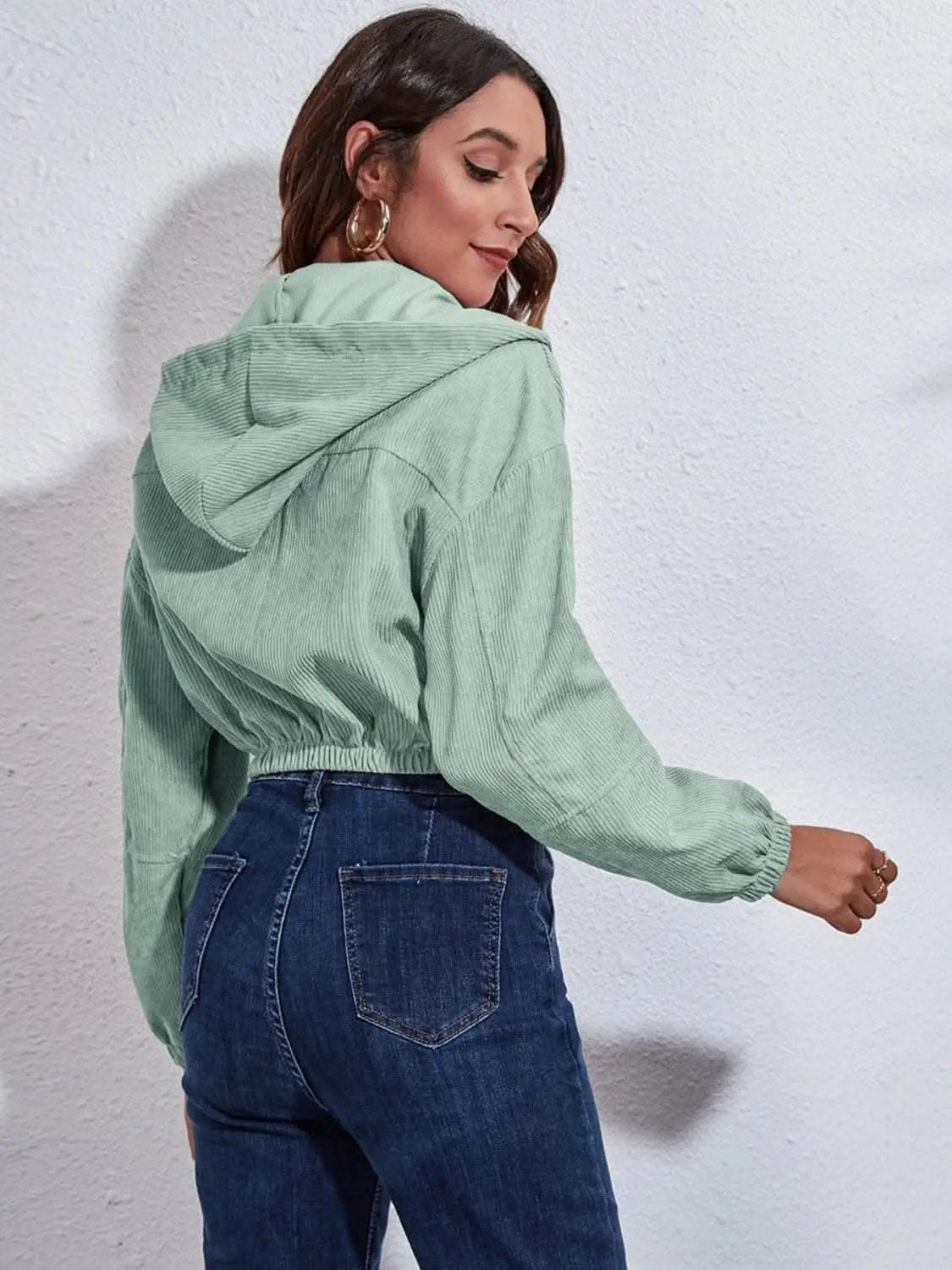 Hooded Jacket - Cozy with Pockets - Everyday Casual Style