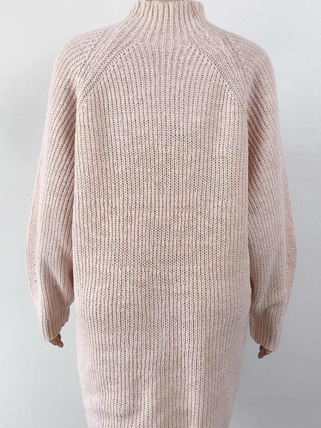 Sweater Dress - Cozy Premium Quality - Mock Neck