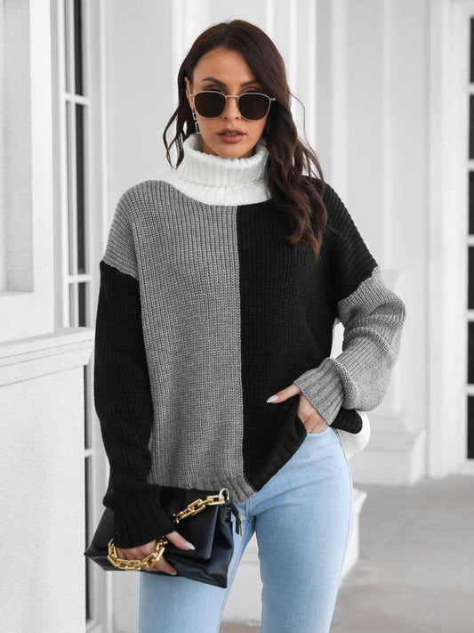 Trendsi Cozy turtleneck sweater - winter warm